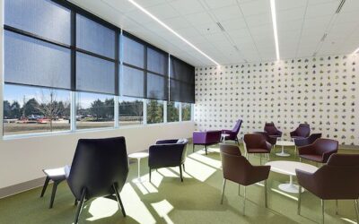 Modern, Adaptable Roller Shades at the Simpsonville Five Forks Library