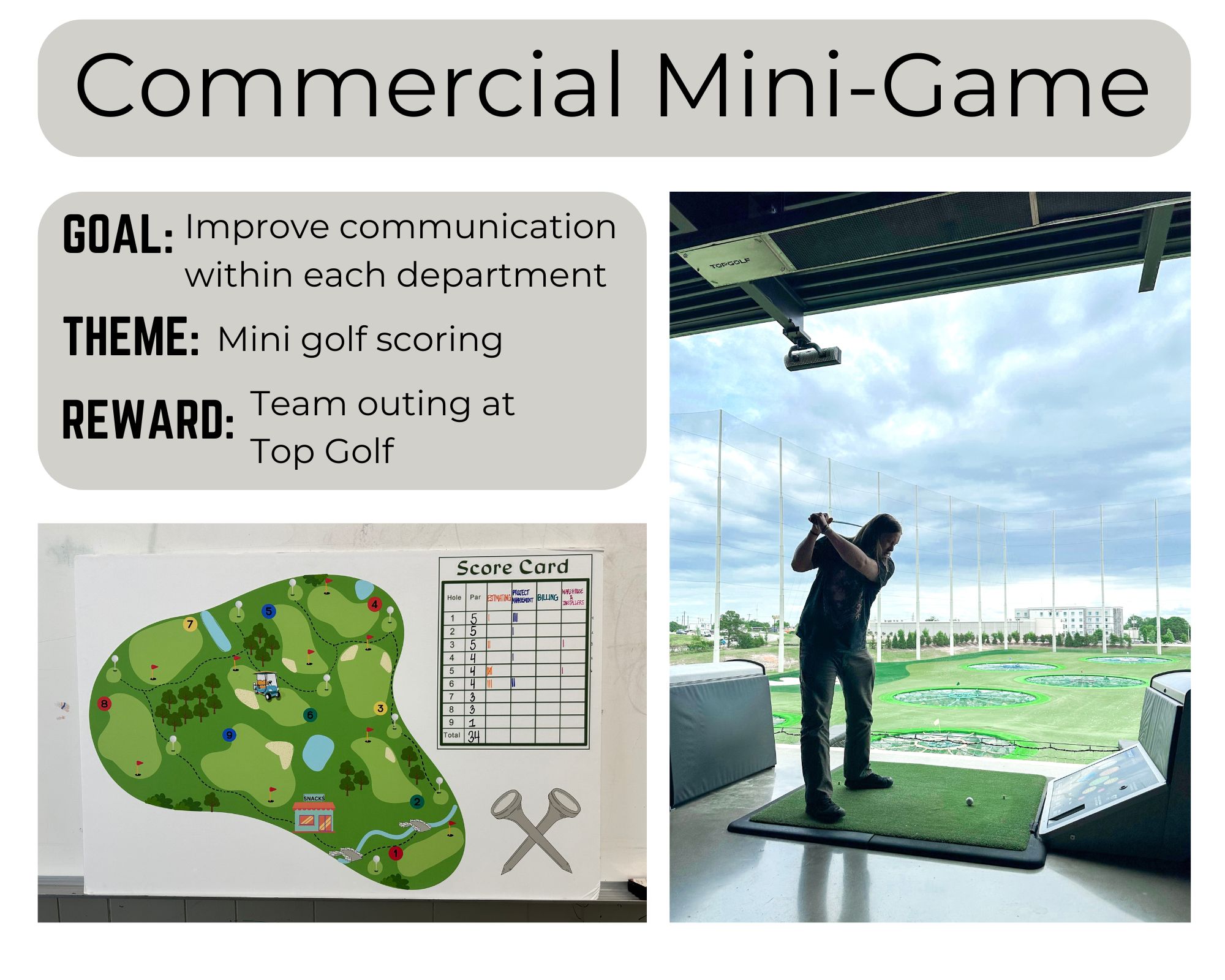 Commercial mini game